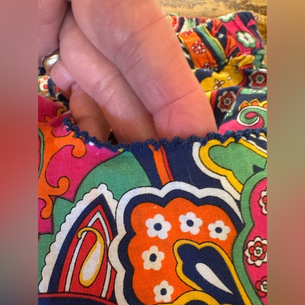 Vera Bradley Venetian Paisley Contrast Cuff PJ Lounge Pants Sz S - Picture 4 of 5